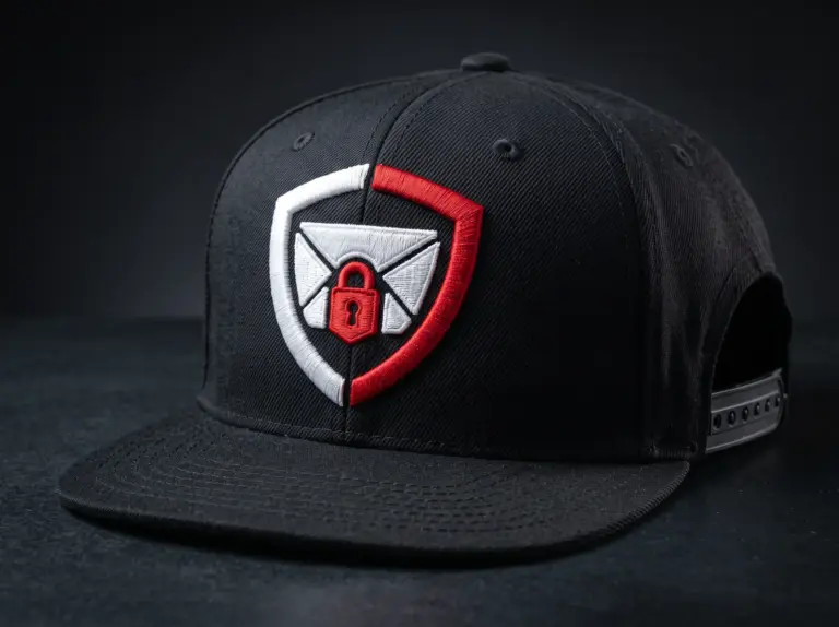 Mailsecurity24 Snapback cap, 3D embroidery (Visualisation)