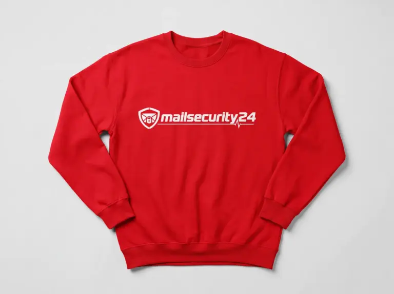 Mailsecurity24 Red sweatshirt (Visualisation)