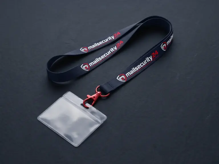 Mailsecurity24 Trade-fair lanyard (Visualisation)